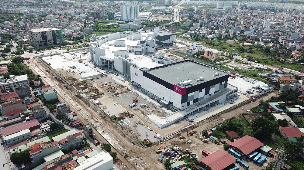 View of AEON MALL Hai Phong Le Chan from the northwest (updated August 2020)