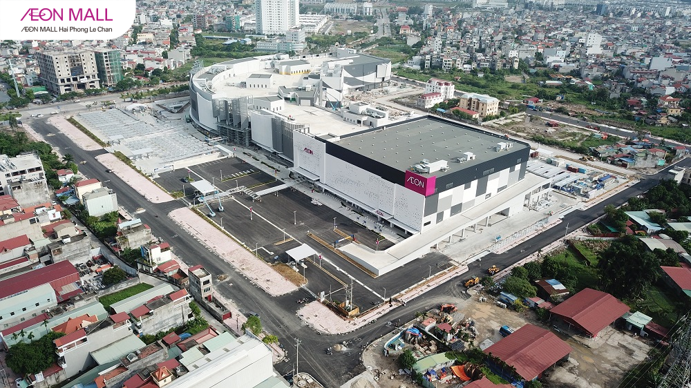 Mặt Tây Bắc AEON MALL Hải Phòng Lê Chân 