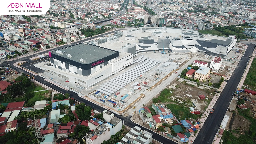 AEON MALL Hải Phòng Lê Chân tiến độ thi công