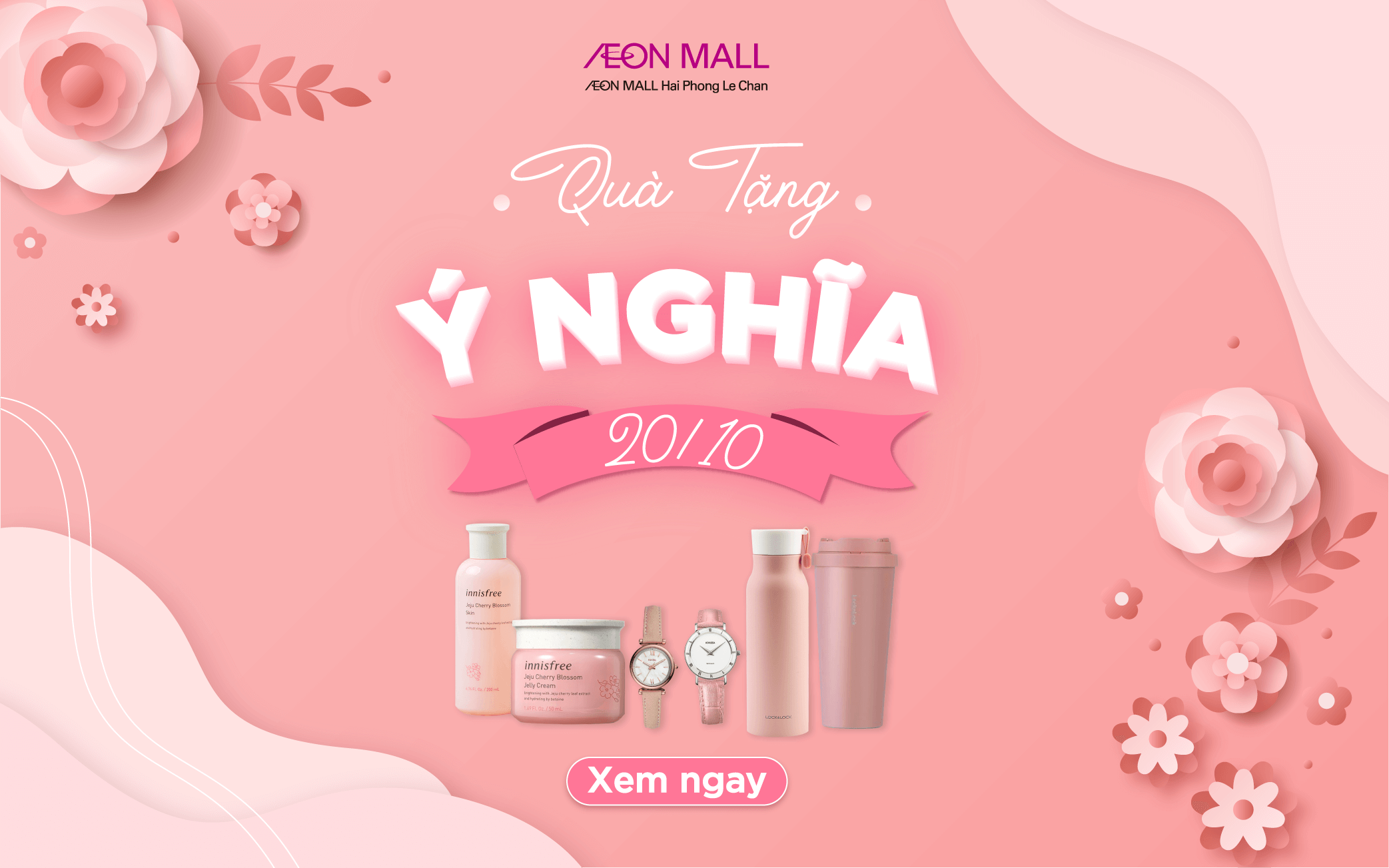 Quà tặng ý nghĩa dịp 20/10 dành cho người phụ nữ trân quý của bạn! - AEON MALL Hải Phòng Lê Chân