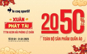 HAPPY NEW YEAR  LE COQ SPORTIF OFFER 20-50%++ ALL CLOTHES & GIFTS UP TO 300K