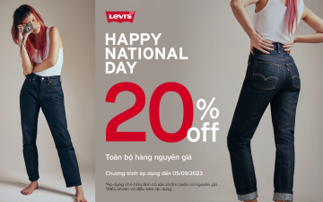 HAPPY NATIONAL DAY 2/9, GET HOT OFFER FROM LEVI’S!