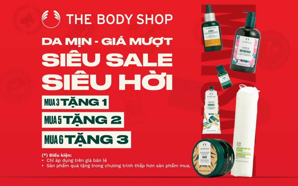 DEAL CHẤT THÁNG 5 –  THE BODY SHOP TUNG GIÁ YÊU HẾT CỠ