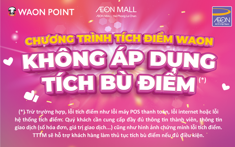 📢 THÔNG BÁO QUAN TRỌNG VỀ CHÍNH SÁCH TÍCH ĐIỂM WAON