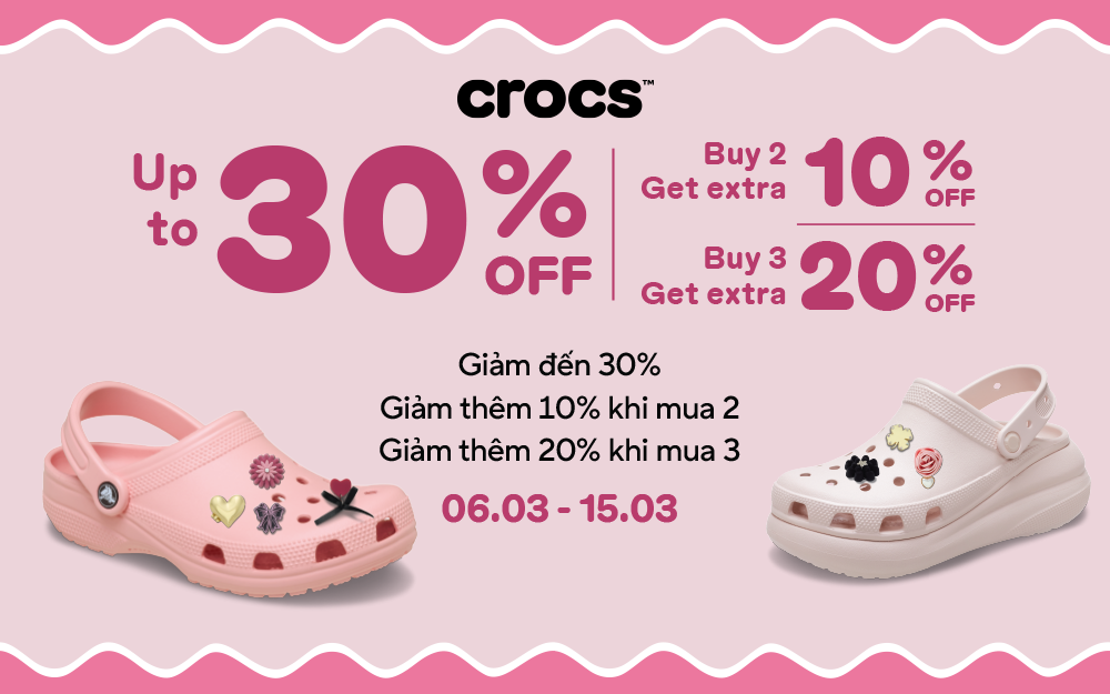 Tháng của Nàng – Deal Crocs Sẵn Sàng 🌺🌷