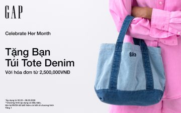 💟 𝗛𝗮𝗽𝗽𝘆 𝗪𝗼𝗺𝗲𝗻’𝘀 𝗗𝗮𝘆  – Nhận Túi Tote Denim Xinh Xắn Tại GAP!