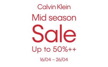 CALVIN KLEIN | MID SEASON SALE – UP TO 50%++