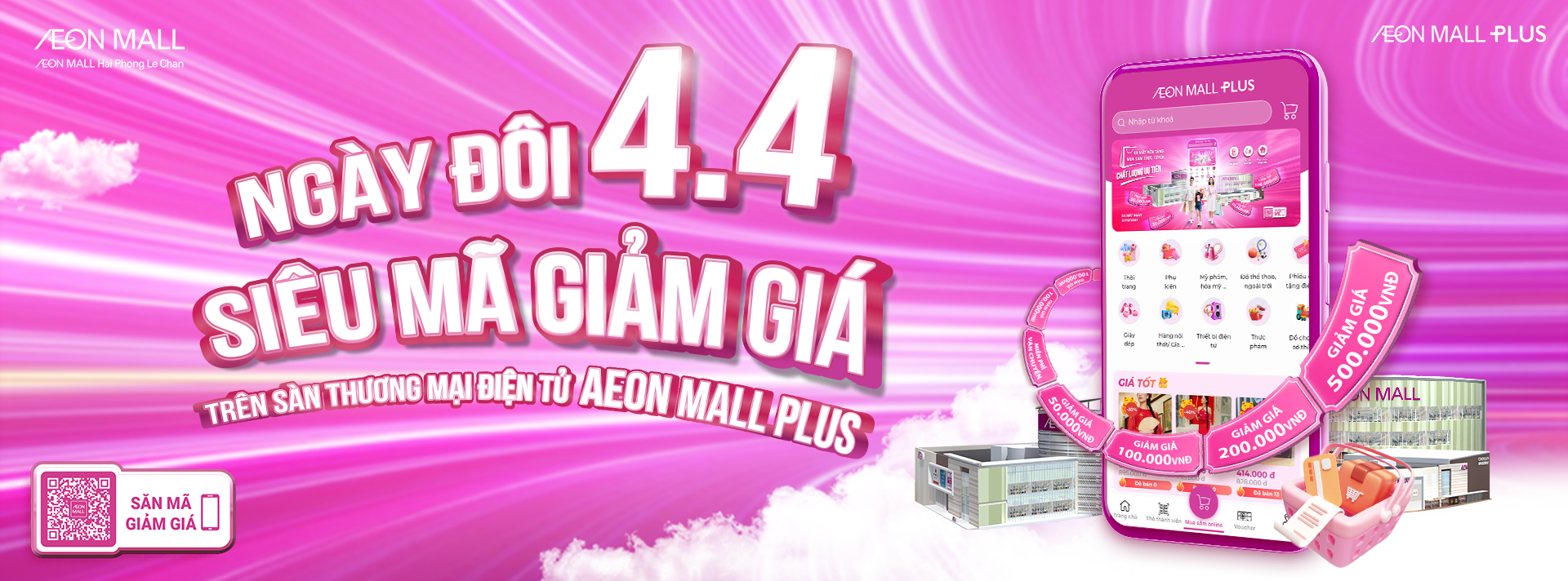 🎯 ĐẠI TIỆC COUPON NGÀY ĐÔI 4/4 - SĂN DEAL CỰC ĐÃ CÙNG AEON MALL PLUS