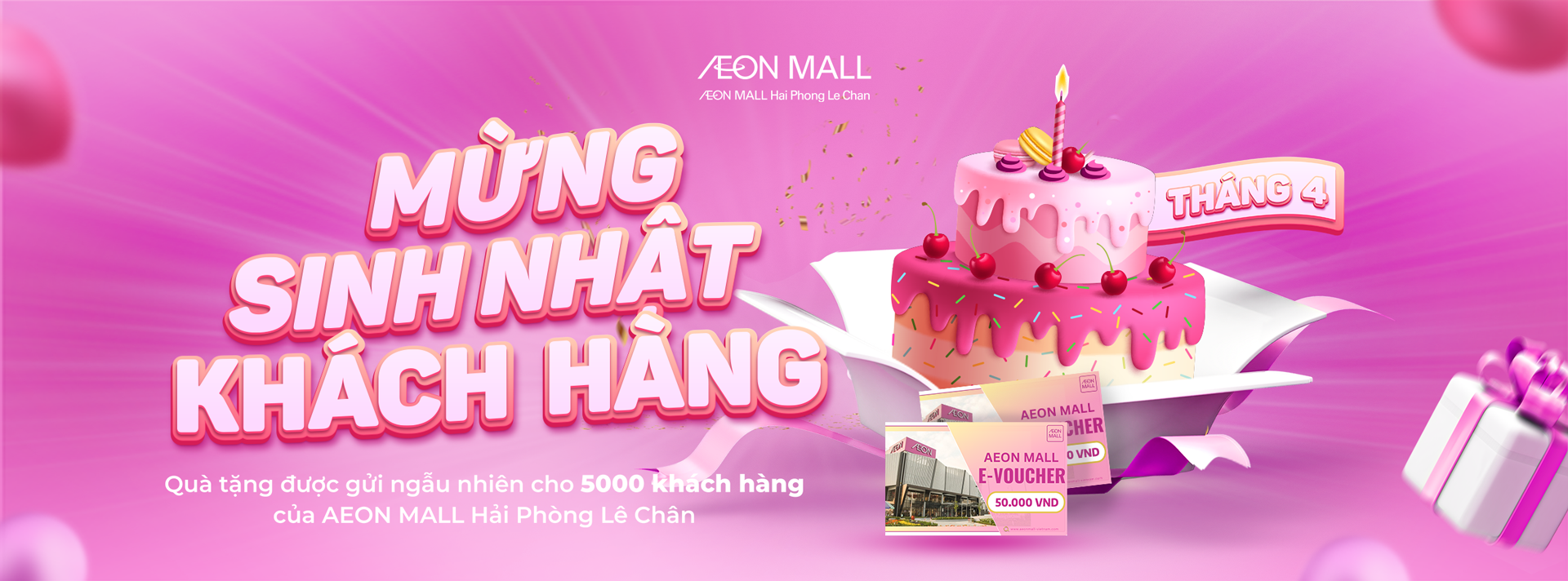 MỪNG KHÁCH HÀNG SINH NHẬT THÁNG 4​
