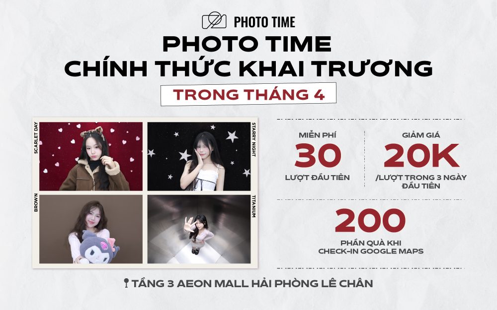 GRAND OPENING – PHOTO TIME AEON MALL HẢI PHÒNG