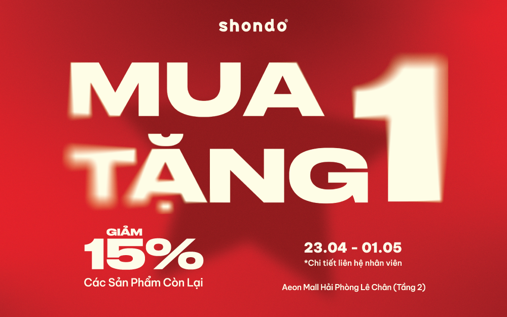 SHONDO SUPER SALE MUA 1 TẶNG 1