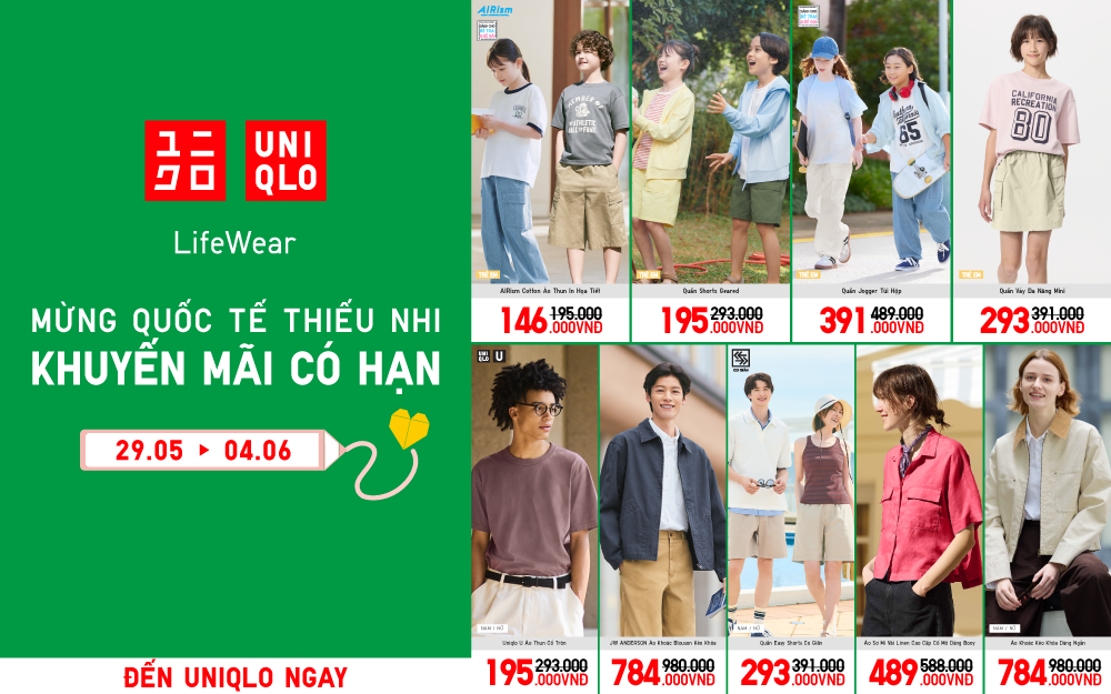 MỪNG NGÀY QUỐC TẾ THIẾU NHI VỚI KHUYẾN MÃI CÓ HẠN TỪ 146.000VNĐ