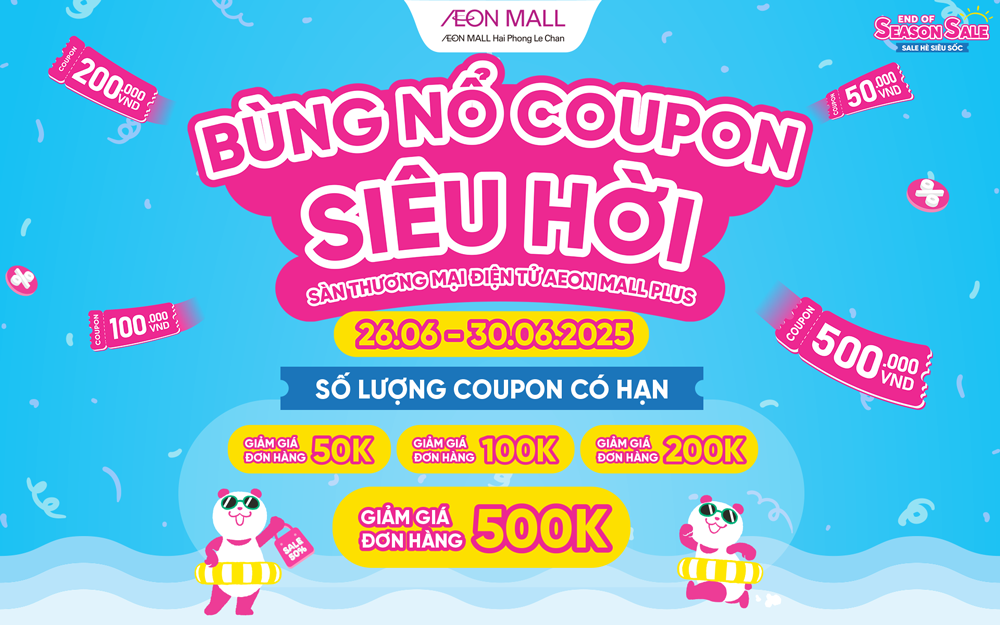 BÙNG NỔ COUPON SIÊU HỜI CÙNG SALE CUỐI HÈ 2026