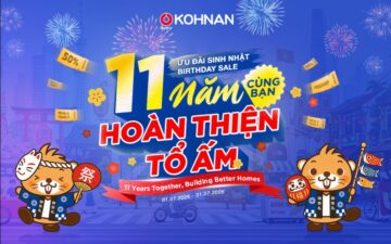 KOHNAN VIỆT NAM – 11 NĂM ĐỒNG HÀNH NGẬP TRÀN ƯU ĐÃI!