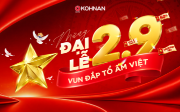 Chào mừng Quốc Khánh 2/9: Mua sắm hứng khởi cùng không khí lễ hội và nhiều ưu đãi hấp dẫn.