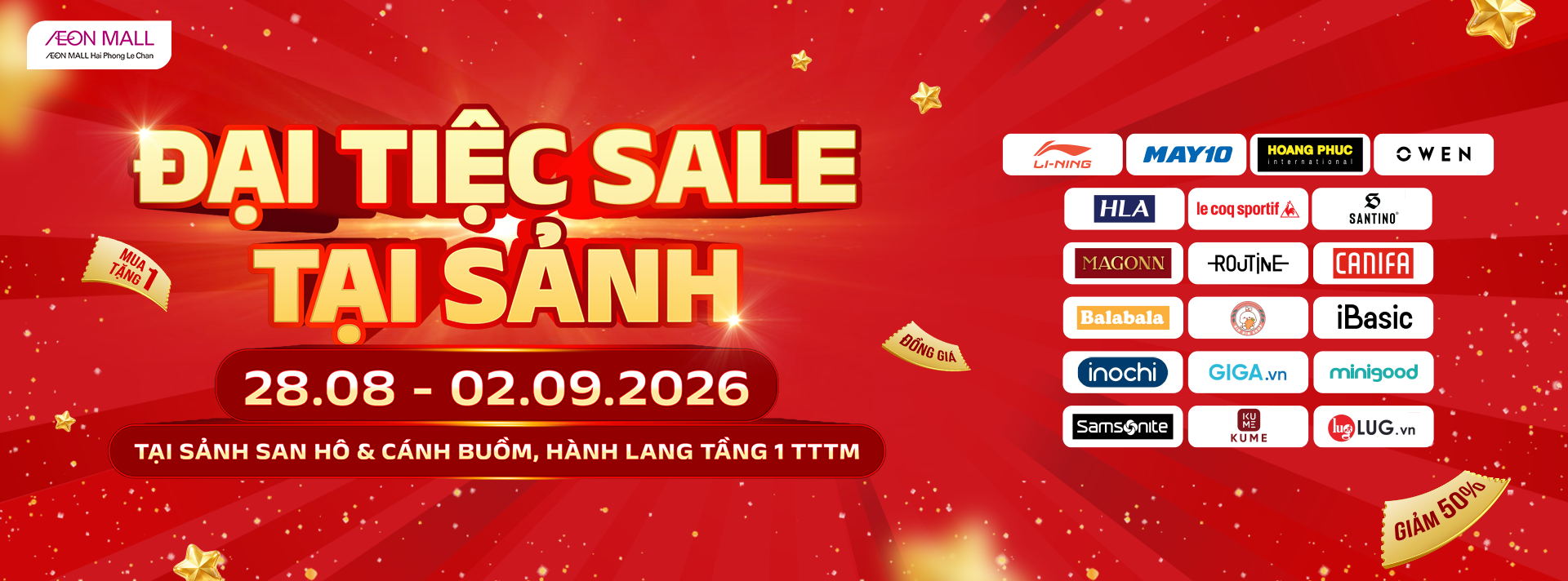 🔥 ĐẠI TIỆC SALE TẠI SẢNH – SĂN DEAL KHỦNG MỪNG ĐẠI LỄ 🔥