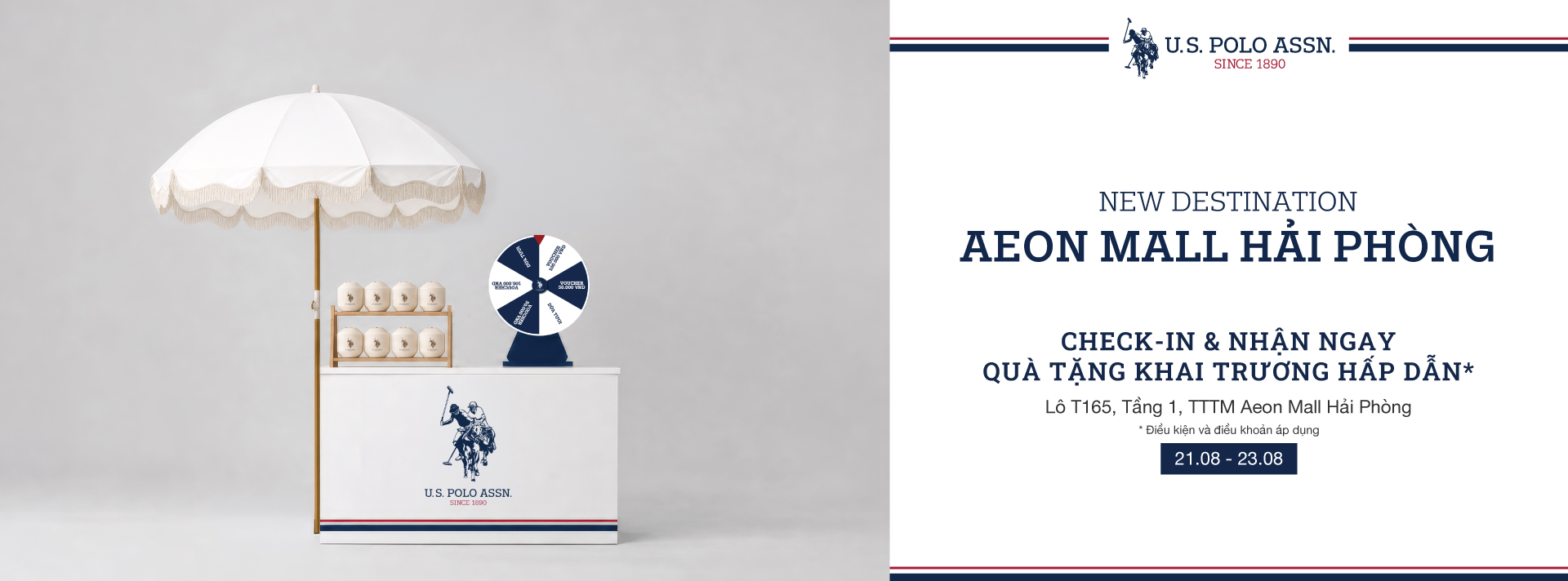 ♥️ U.S. POLO ASSN. NEW DESTINATION - AEON MALL HẢI PHÒNG LÊ CHÂN💙