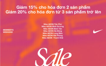 ⚡NIKE ACFC ƯU ĐÃI ĐẾN 20% TẠI CÁC CỬA HÀNG NIKE Ở AEON MALL !