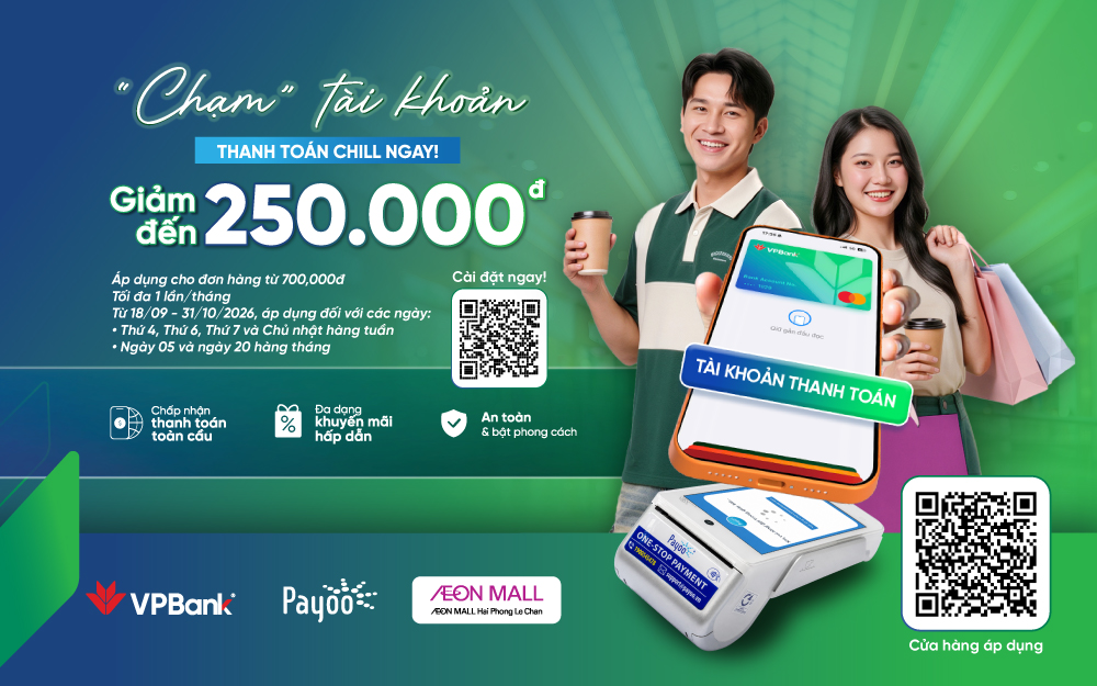 💳✨ CHẠM VPBANK NEO – GIẢM ĐẾN 250.000 VNĐ ✨💳
