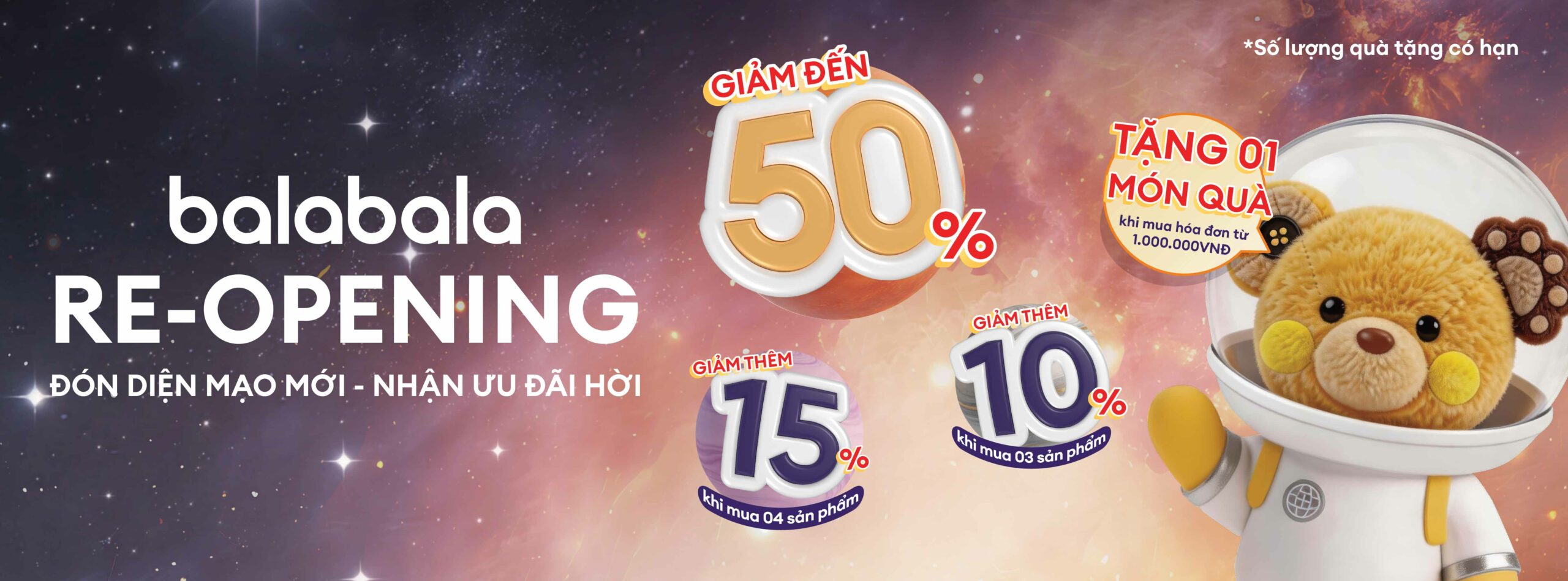 ✨ BALABALA RE-OPENING | ĐÓN DIỆN MẠO MỚI – NHẬN ƯU ĐÃI HỜI ✨