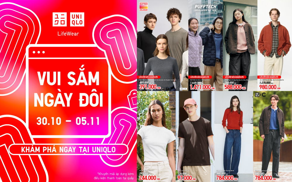 CHÀO THÁNG MỚI – 11.11 VUI SẮM THẢ GA CÙNG LOẠT ƯU ĐÃI CÓ HẠN CHỈ TỪ 97.000VNĐ!