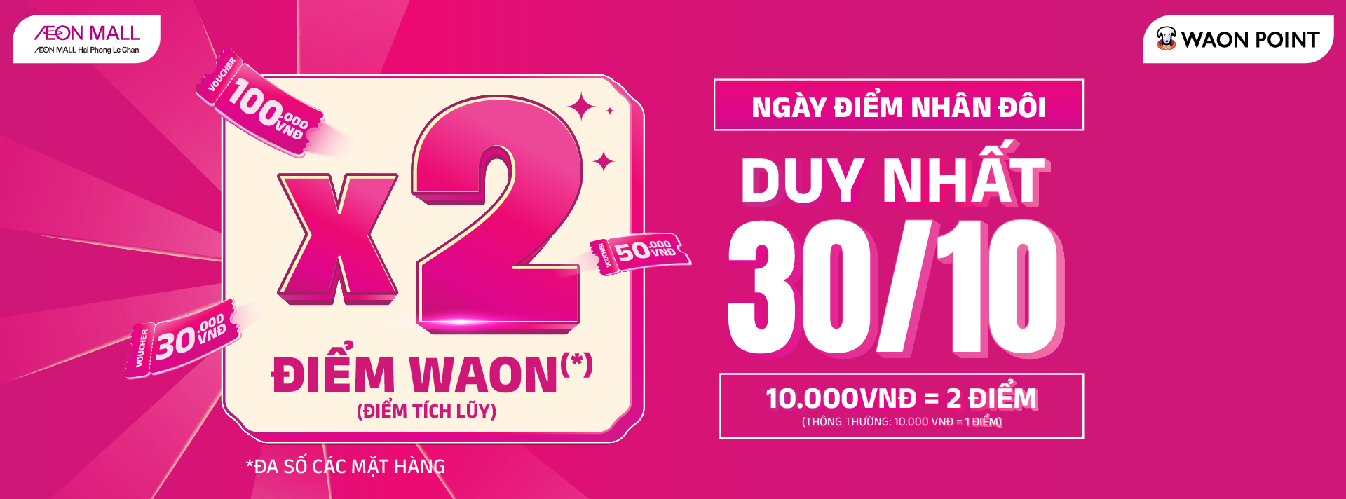 x2 ngày 30